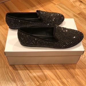 Steve Madden rhinestone loafers